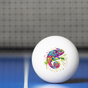 Balle De Ping Pong Style d'aquarelle des teintures Chameleon