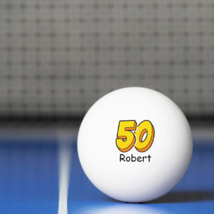 Balle De Ping Pong Style de bande dessinée 50e anniversaire Golfer Gi