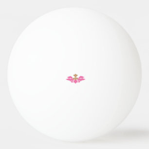 Balle De Ping Pong Style Décor, Rose Chaud, Laiton Antique
