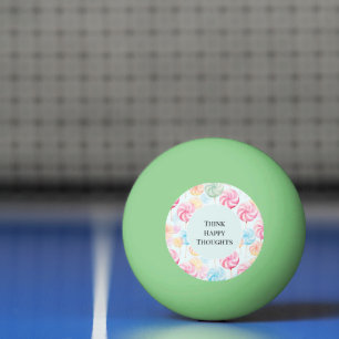 Balle De Ping Pong Sucettes Bonbons Fantaisistes Pensées Heureuses