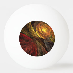 Balle De Ping Pong Sun Flower Floral Moderne Art Motif Abstrait