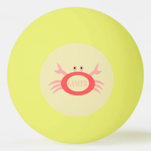 Balle De Ping Pong Symbole cancéreux Crab Pong Ball