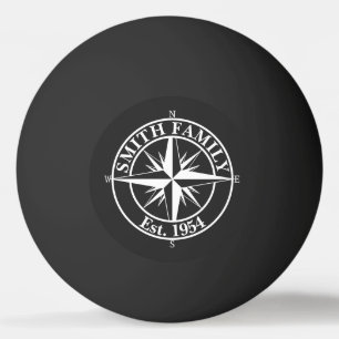 Balle De Ping Pong Symbole personnalisable du monogramme étoile de la
