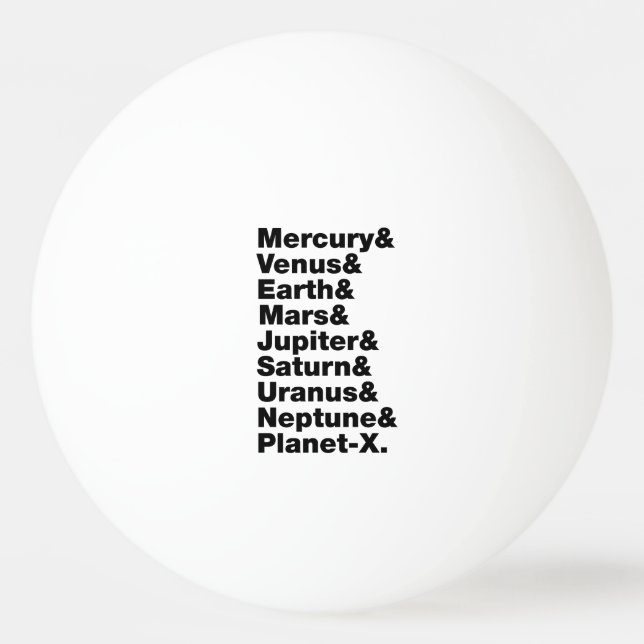 Balle De Ping Pong Système solaire (Devant)