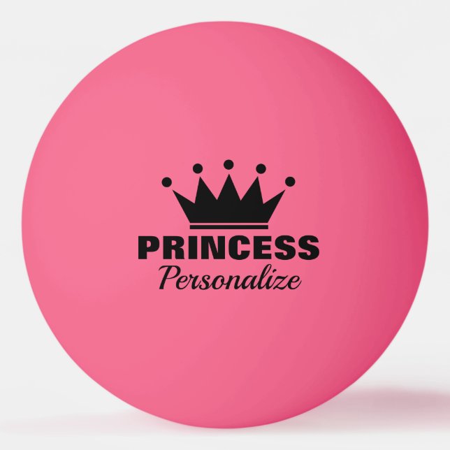Balle De Ping Pong Table de ping-pong de princesse rose (Devant)