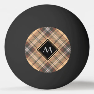 Balle De Ping Pong Tartan beige et Brown