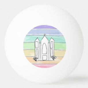 Balle De Ping Pong Temple LDS Salt Lake City coucher de soleil arc-en