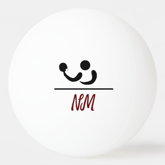 Balle De Ping Pong Tennis de table personnalisé (Devant)