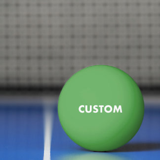 Balle De Ping Pong Tennis de table vert personnalisé