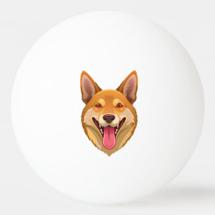 Balle De Ping Pong Tête de dingo chien sauvage australien