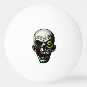 Balle De Ping Pong Tête de zombie