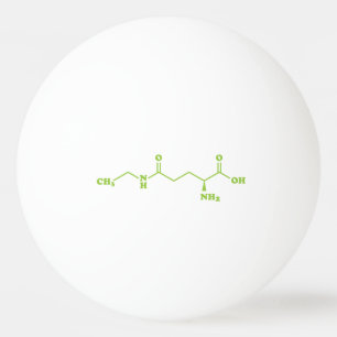 Balle De Ping Pong Thé Théanine Formule chimique moléculaire