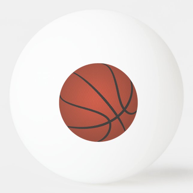 BALLE DE PING PONG THÈME DE BASKET-BALL (Devant)