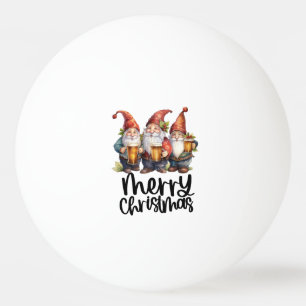 Balle De Ping Pong Thème de Noël avec bière