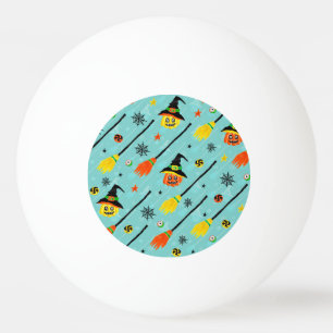 Balle De Ping Pong Thème Halloween Witchen sans couture
