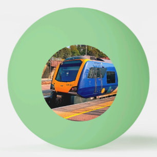 Balle De Ping Pong Train bleu et jaune