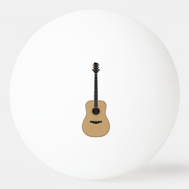Balle De Ping Pong Une jolie guitare (Devant)