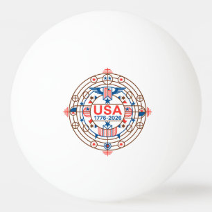 BALLE DE PING PONG USA 1776-2026