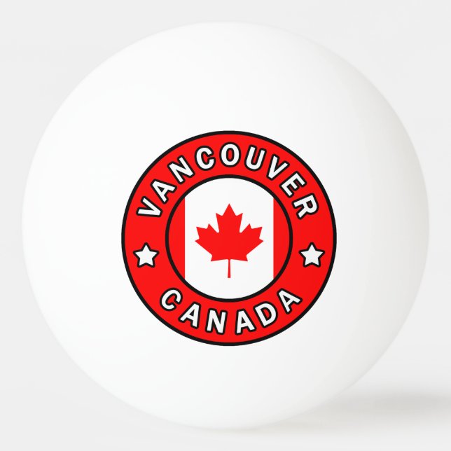 Balle De Ping Pong Vancouver Canada (Devant)