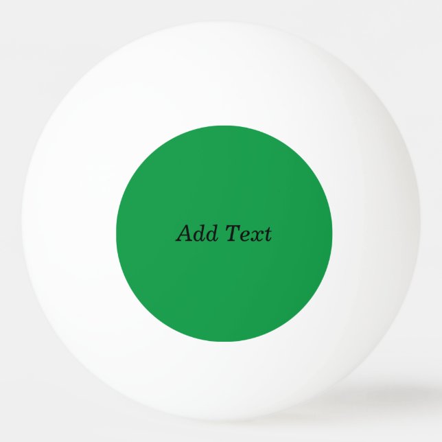 Balle De Ping Pong Vert Créer votre propre bouton Ajouter du texte (Devant)
