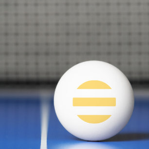 Balle De Ping Pong Vertikas Jaune Et Blanc