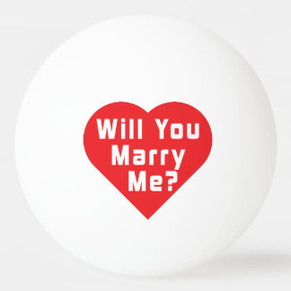 Balle De Ping Pong Veux-tu me marier ma proposition