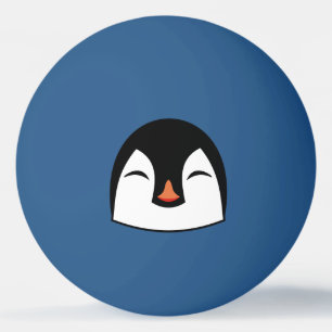 Balle De Ping Pong Visage de pingouin