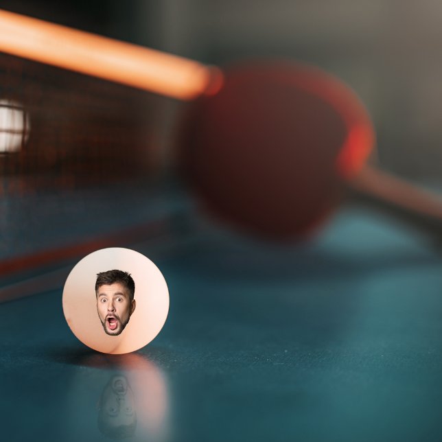 Balle De Ping Pong Visage personnalisé drôle de bière enterrement de  (Custom Face Funny Beer Bachelor Party Personalized Ping Pong Ball)