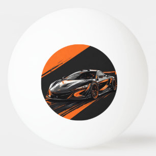 Balle De Ping Pong Voiture de sport stylisée