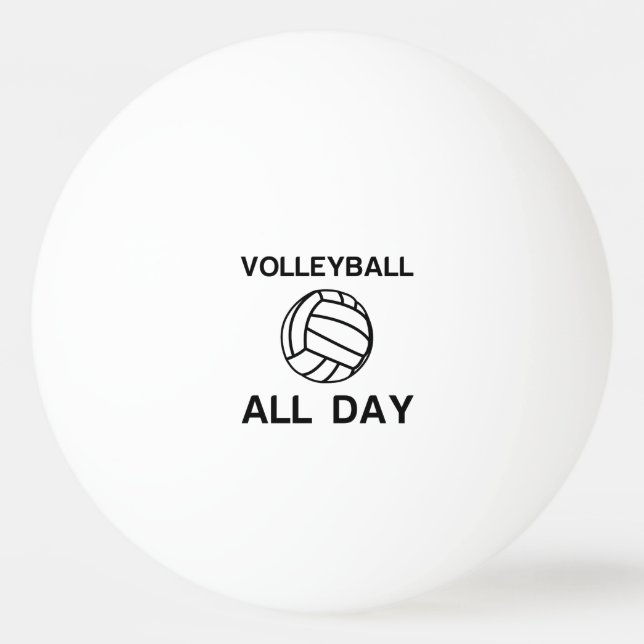 Balle De Ping Pong Volley-ball toute la journée (Devant)