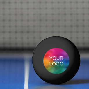 Balle De Ping Pong Votre entreprise Logo Emblem tendance Noir