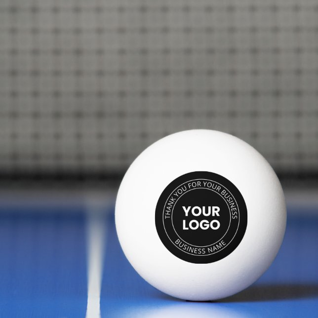 Balle De Ping Pong Votre propre logo et message modifiable Merci (Filet)