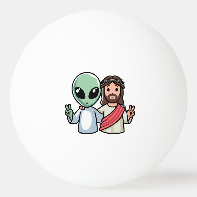 Balle De Ping Pong We come in peace (Devant)