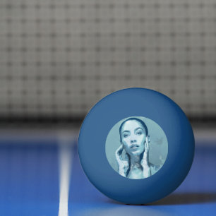 Balle De Ping Pong "Woman in Blue"