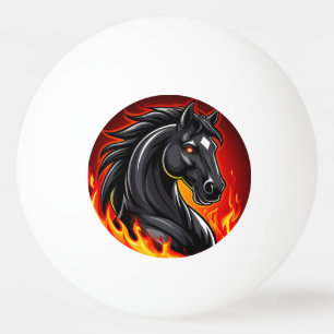 Balle De Ping Pong 🔥 Yeux ardents et fougueux Esprit sauvage Cheval 