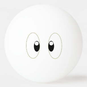BALLE DE PING PONG YEUX DE DESSIN ANIMÉ