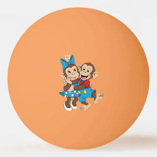 Balle De Ping Pong Zina et Mimo flirtent.