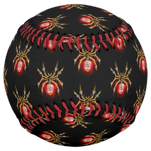 Balle De Softball Araignée en vapeur noire