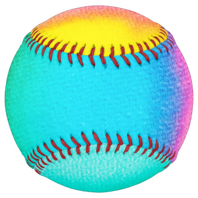 Balle De Softball Arc-en-ciel (Devant)