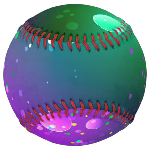 Balle De Softball Arrière - plan mardi Gras Festive violet