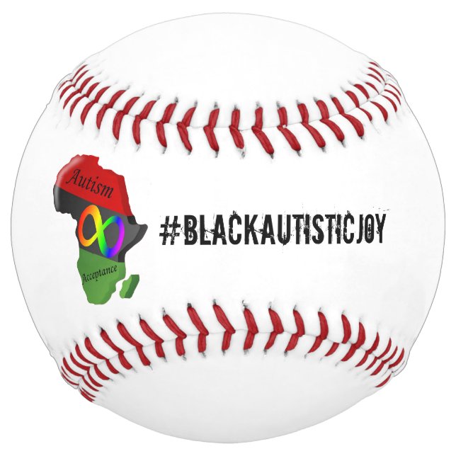 Balle De Softball #BlackAutisticJoy Softball (Devant)