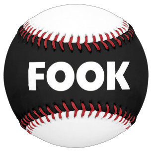 Balle De Softball Blanc pâle sur softball noir