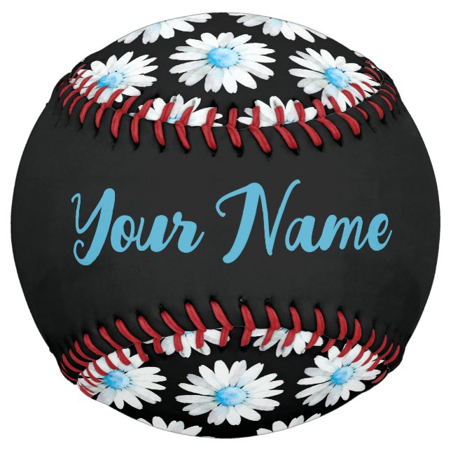 Balle De Softball Blue Dotted Daisy's (Dos)