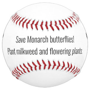 Balle De Softball Boule de baseball des papillons monarques
