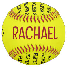 Boule de softball personnalisée - saison 2019