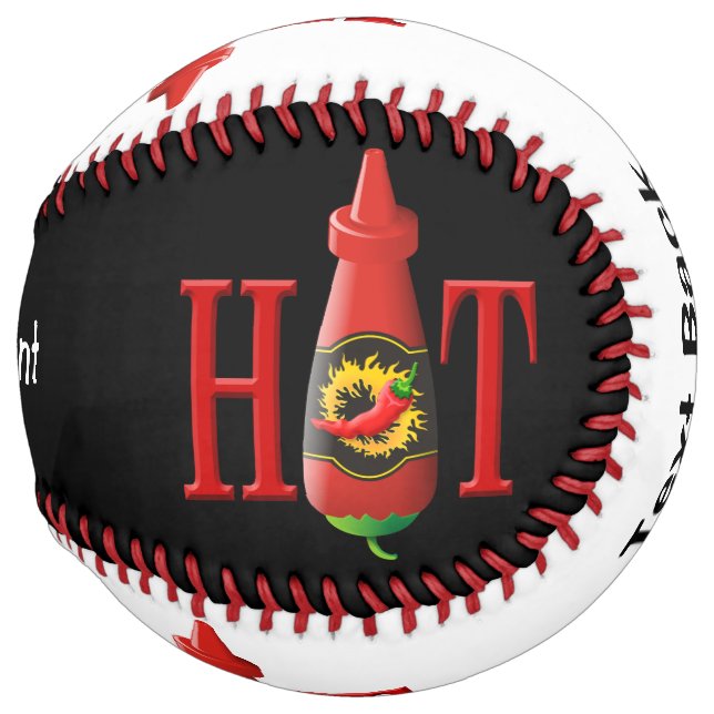 Balle De Softball Bouteille de sauce chaude (Devant droit)