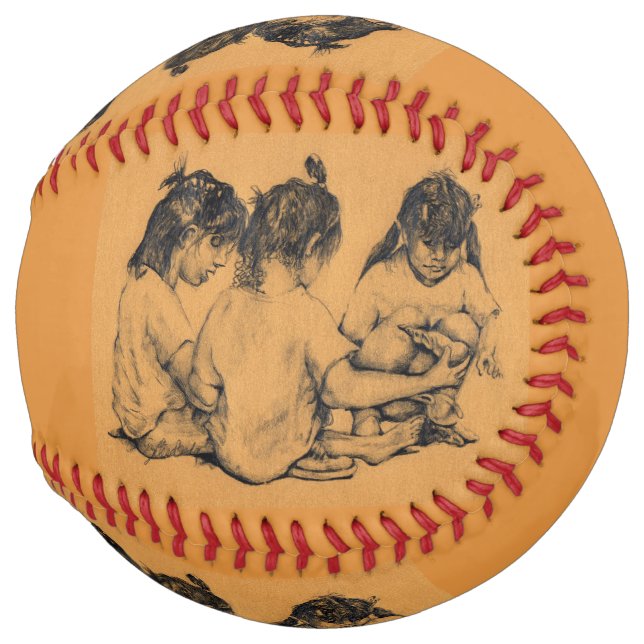 Balle De Softball Bunnies Plage (Devant droit)