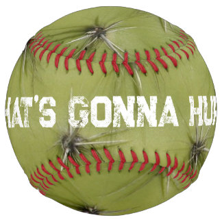 Balle De Softball Cactus vert pique cadeau drôle de sport de softbal