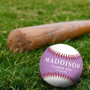 Balle De Softball Cadeau de mariage personnalisé Fleuriste Mémorial