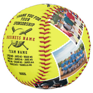 Balle De Softball Cadeau de Merci de commanditaire personnalisé avec